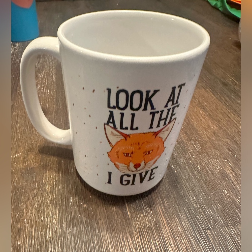 EUC funny Look Human coffee mug. Very sturdy.